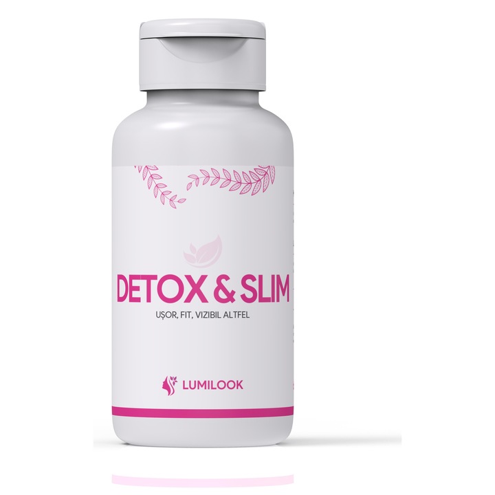 LumiLook Detox & Slim – Complex Natural pentru Detoxifiere Hepatica, Colon Cleanse & Slabire, 60 capsule vegetale