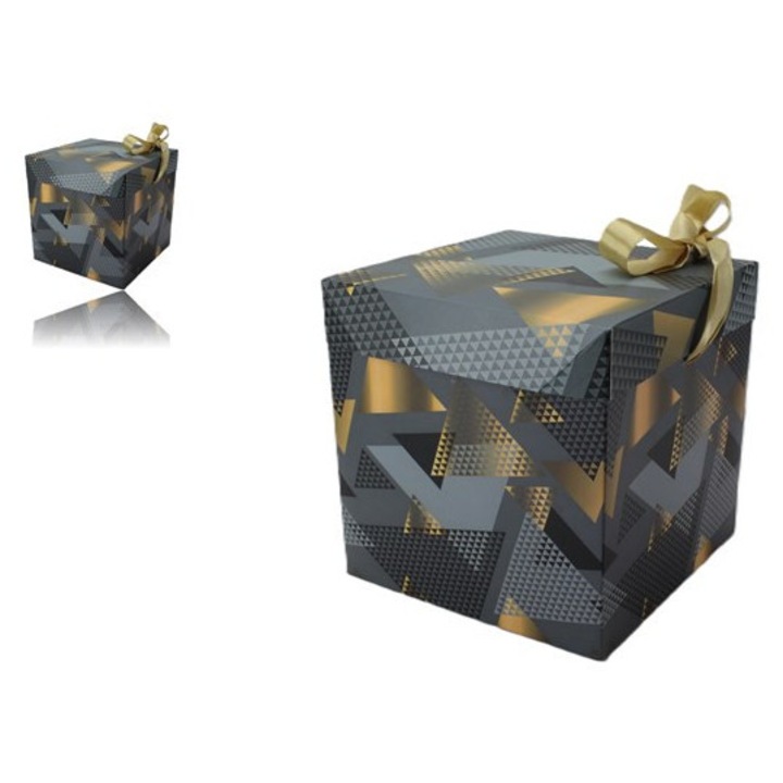 Подаръчна Кутия Хартиена Карирана 21X21X21См Lu-90 1Бр