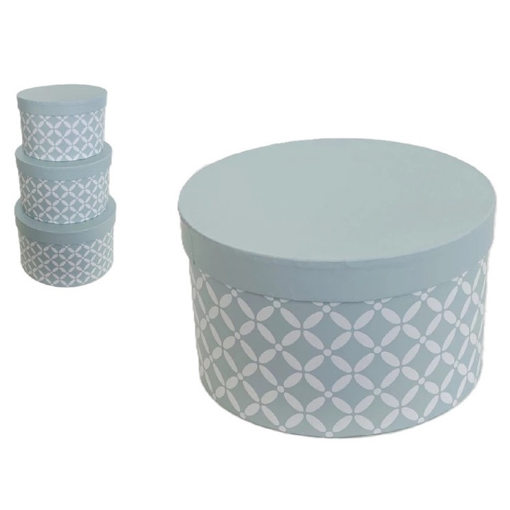 Set Cutii Hârtie/3 Cadou-Floare Marrakesh Bn 100-2141 D20Xh12Cm Enger