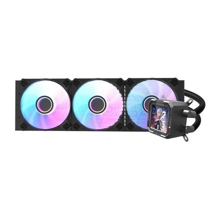 Racitor de apa Darkflash DV360S CPU (negru)