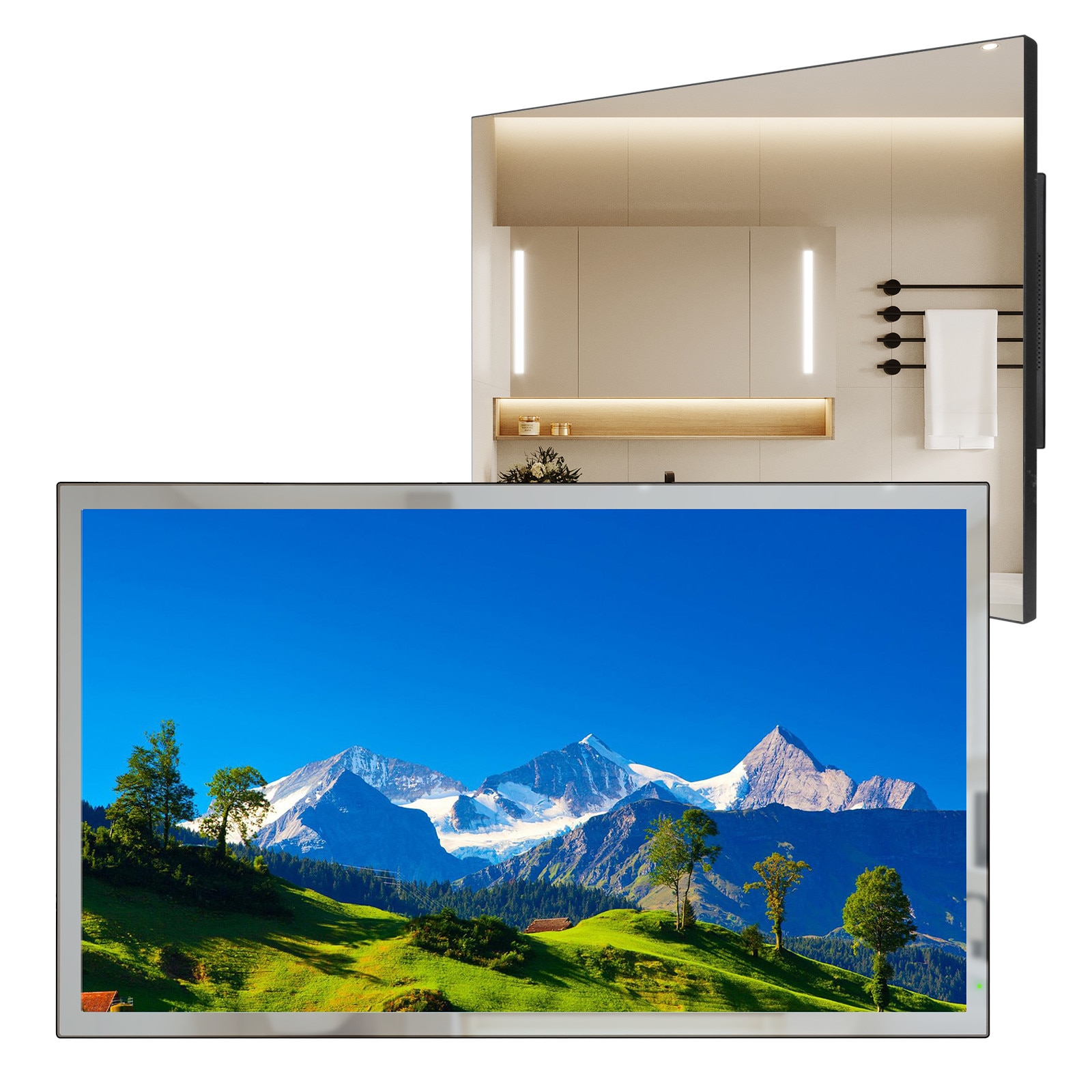 Televizor Smart Soulaca 68 cm, Full HD, Waterproof, Wi-Fi, Bluetooth, cu control vocal, montare pe perete