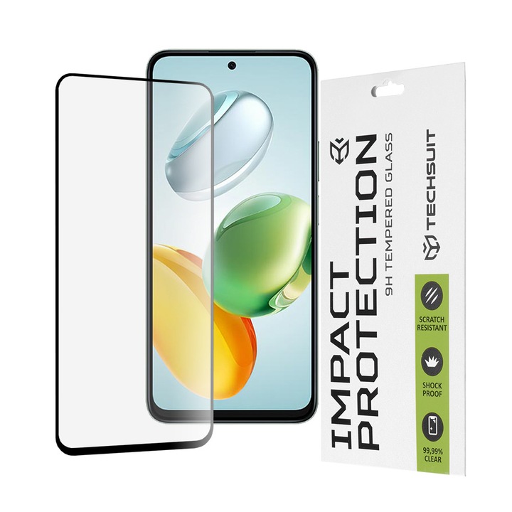 Стъклен протектор за Honor X7c - Smartphosis 111D - Черен