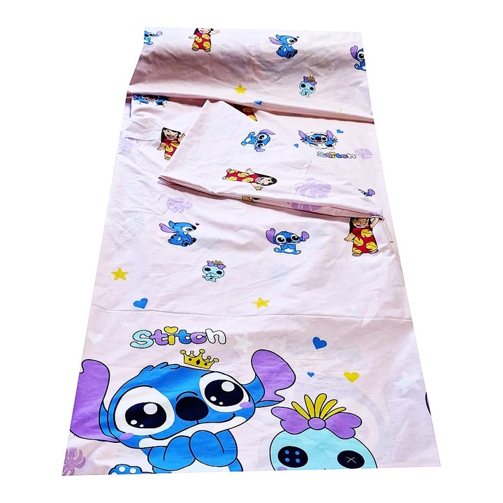 Lenjerie pat, 2 piese MCF, stitch&lilo, multicolor 90x200 cm