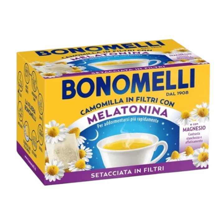 Ceai de musetel cu melatonina si magneziu infuzie, Bonomelli 35g