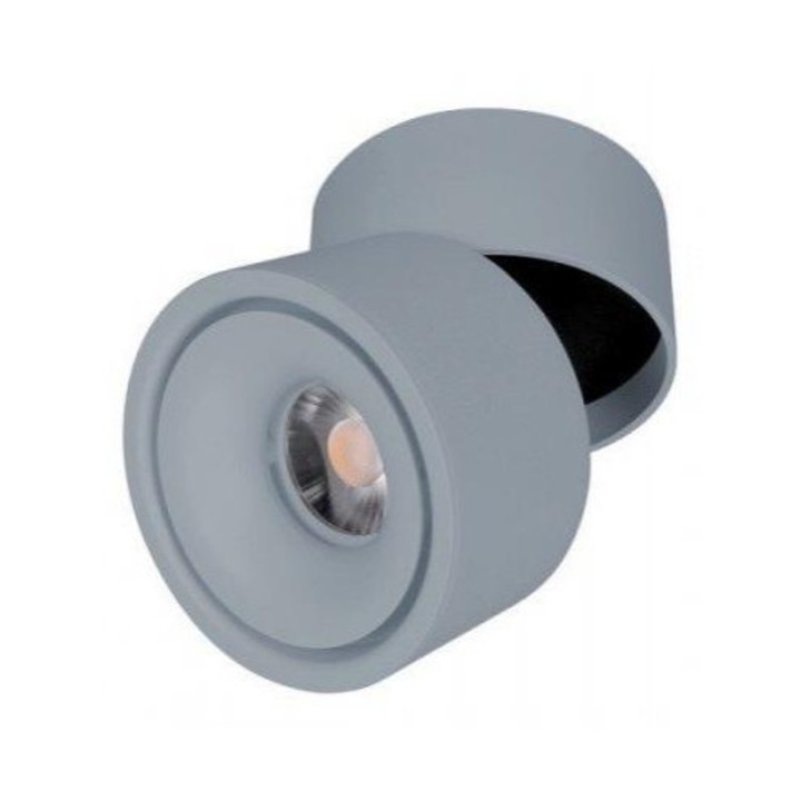 Nestix 1230676 Sínes LED lámpa, track light, 1 fázisú, 2 pólusú, 15 Watt, billenthető, 24°, természetes fehér, szürke, Elmark