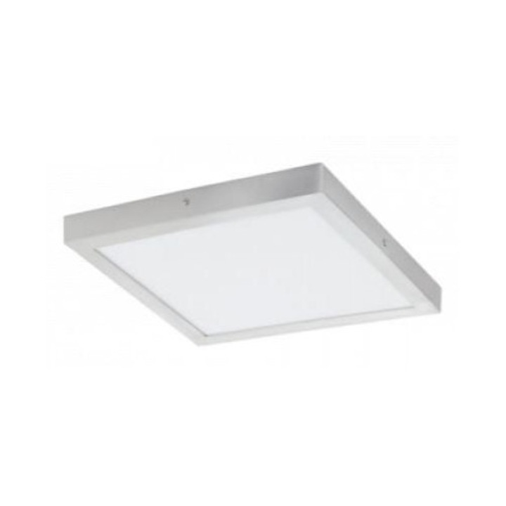 EGLO 9312053 LED панел, 11W, за външен монтаж, квадратен, естествено бял, хромирана рамка, IP44, EGLO, FUEVA 5, 31205