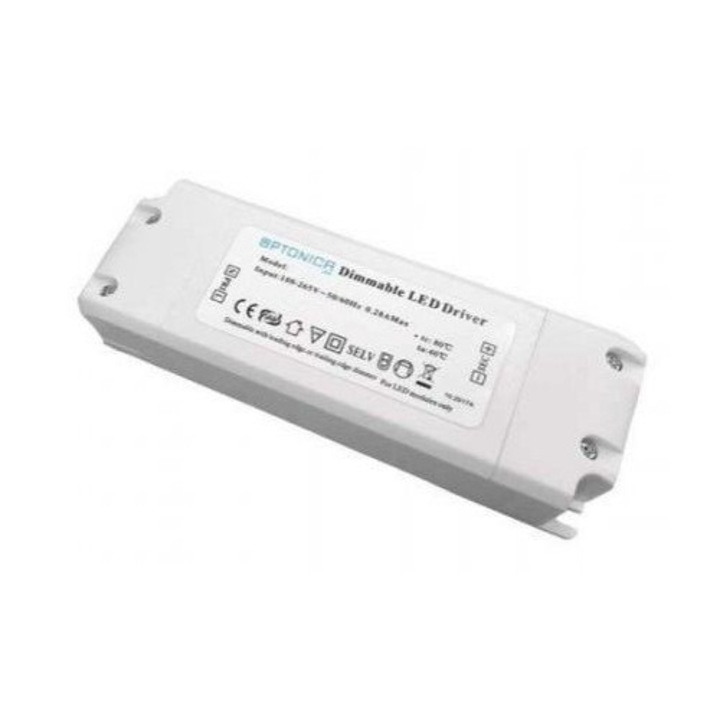 Optonica 6660281 LED tápegység, dimmelhető, 600 x 600, 1200 x 300, 45 Wattos LED panelhez