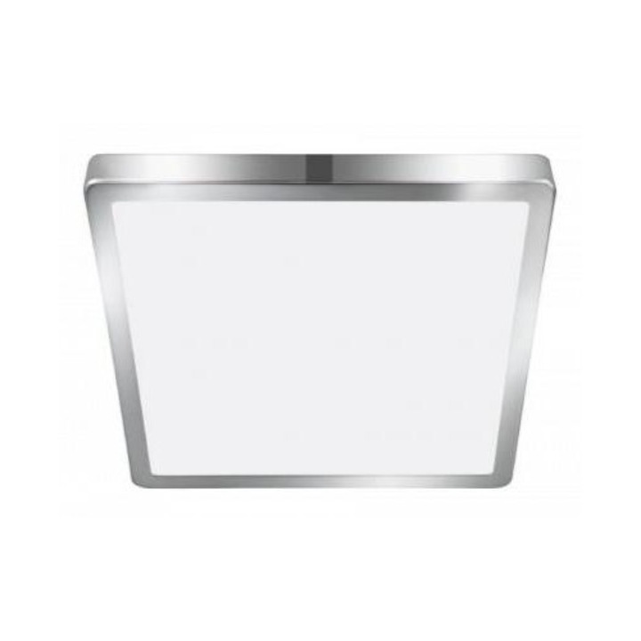 EGLO 9308940 LED панел, 20.5W, за повърхностен монтаж, квадратен, естествена бяла, хромирана рамка, IP44, EGLO, FUEVA 5, 30894