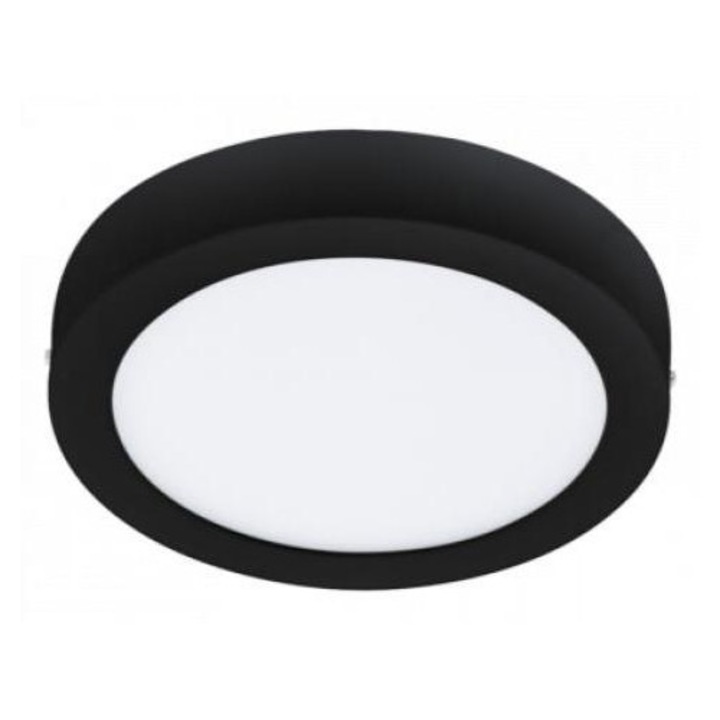 EGLO 6225644 LED panel, falon kívüli, 16.5W, CCT, dimmelhető, 21 cm, kerek, fekete, IP44, EGLO Connect.Z, Zigbee, FUEVA-Z, 900108