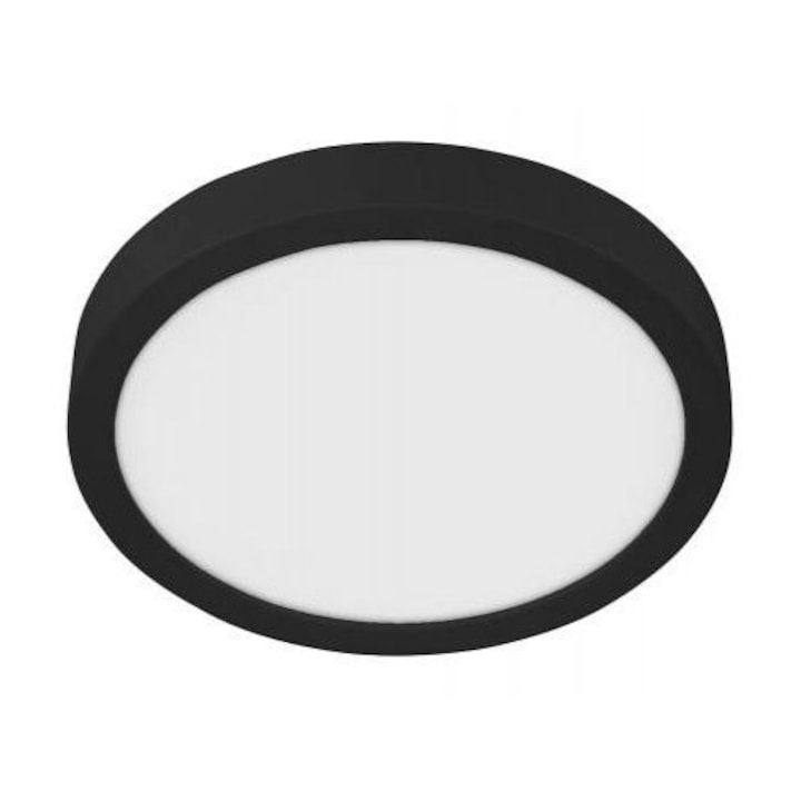 EGLO 9307615 LED панел, 20.5W, за външен монтаж, кръгъл, естествено бял, черна рамка, IP44, EGLO, FUEVA 5, 30761