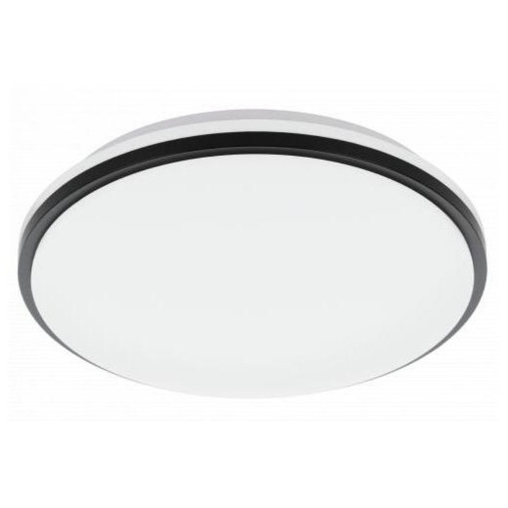 EGLO 6235971 LED осветително тяло, таванно, 18 вата, естествено бяло, черно, IP44, EGLO, PINETTO, 900366