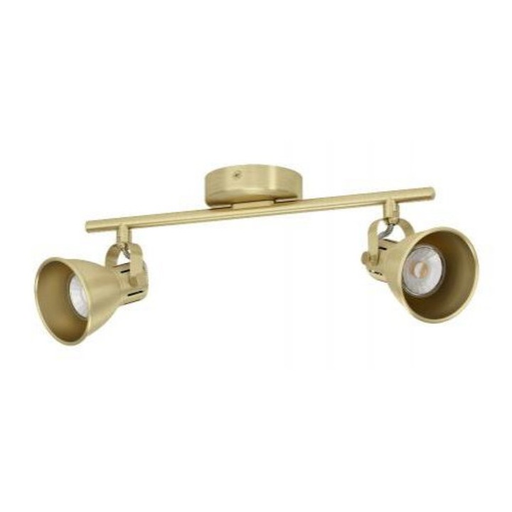 EGLO 6235650 LED осветително тяло, таванно, спот, 2x3W, GU10, златно, EGLO, SERAS, 900171
