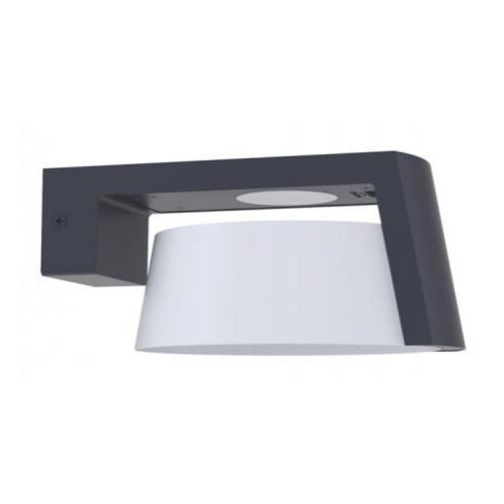 Lutec 2014821 LED lámpatest, oldalfali, 11 W, 2in1, sötét szürke, kültéri, IP44, LUTEC, MOON