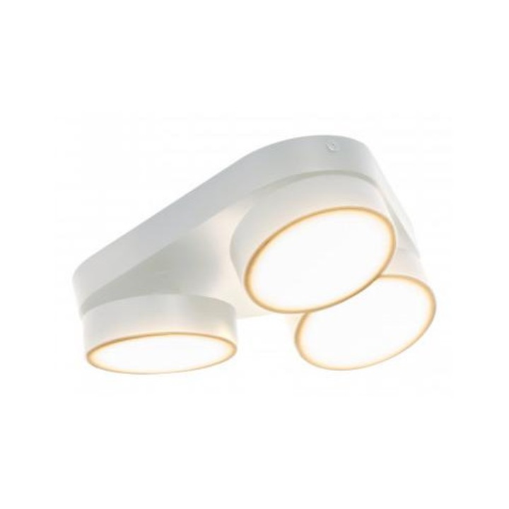 Lutec 2000978 LED lámpatest, 3 x spot, billenthető, 24W, CCT, dimmelhető, fehér, LUTEC CONNECT, STANOS