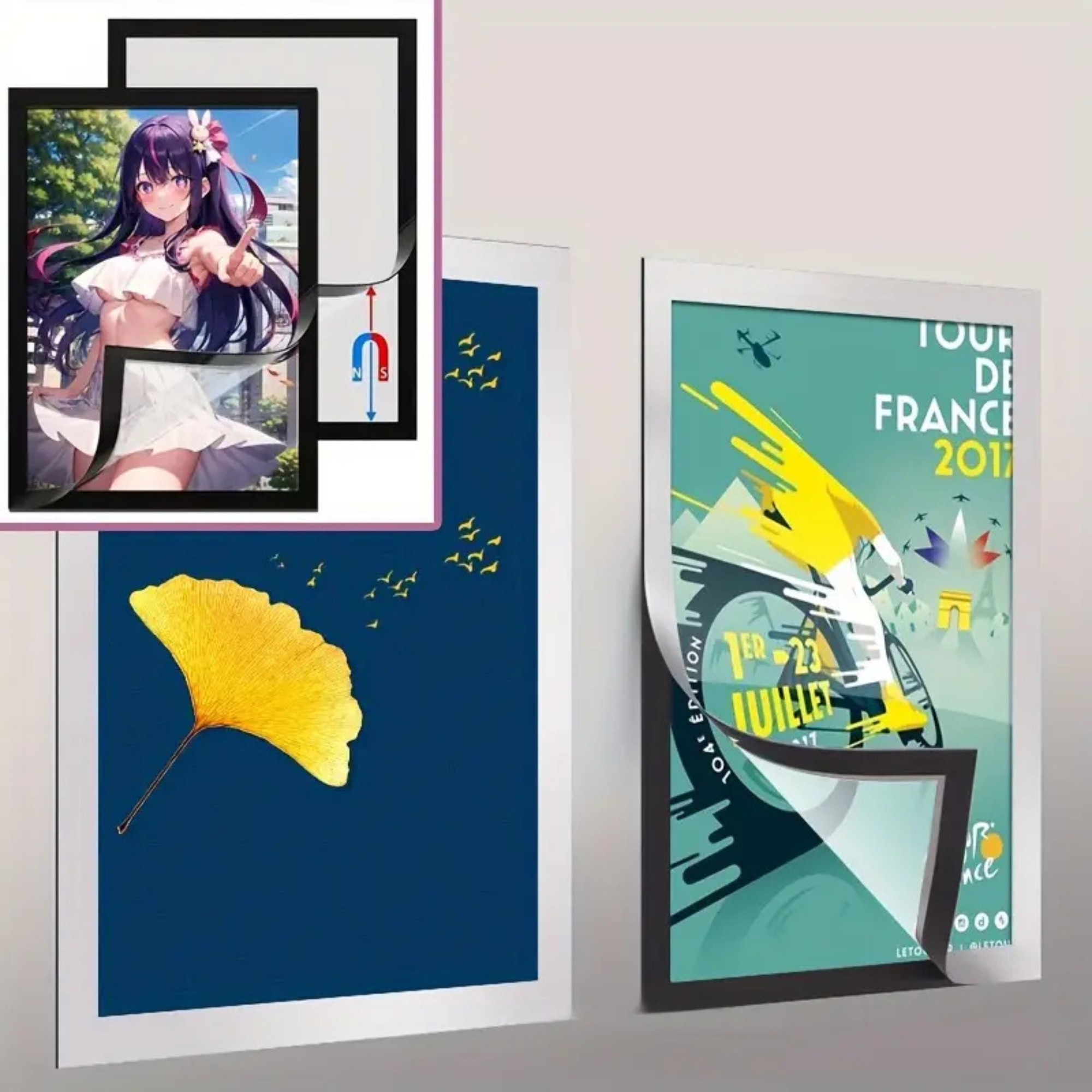 Set rame foto, 5 bucati, se potriveste cu orice decor, dimensiune A4 ...