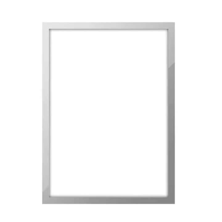 Set rame foto, 5 bucati, se potriveste cu orice decor, dimensiune A4, pentru postere, arta si fotografii, PVC durabil cu dungi magnetice, dimensiune rama: 23.6 x 32 cm - FRAMEMAG argintiu