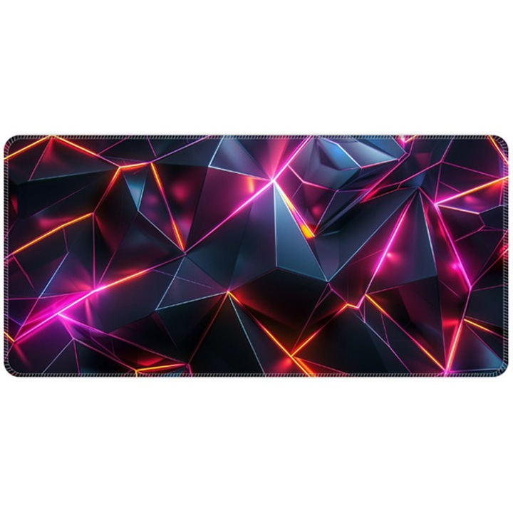 Mousepad profesional 3D, suprafata textila, baza cauciucata anti-alunecare, 600x300x2mm, rose blush