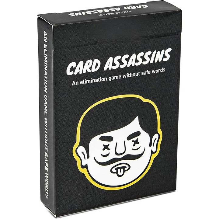 Игра с карти Assassin, парти игра без безопасни думи, 30 минути игра, 3-6 играчи, подходяща за деца над 12 години