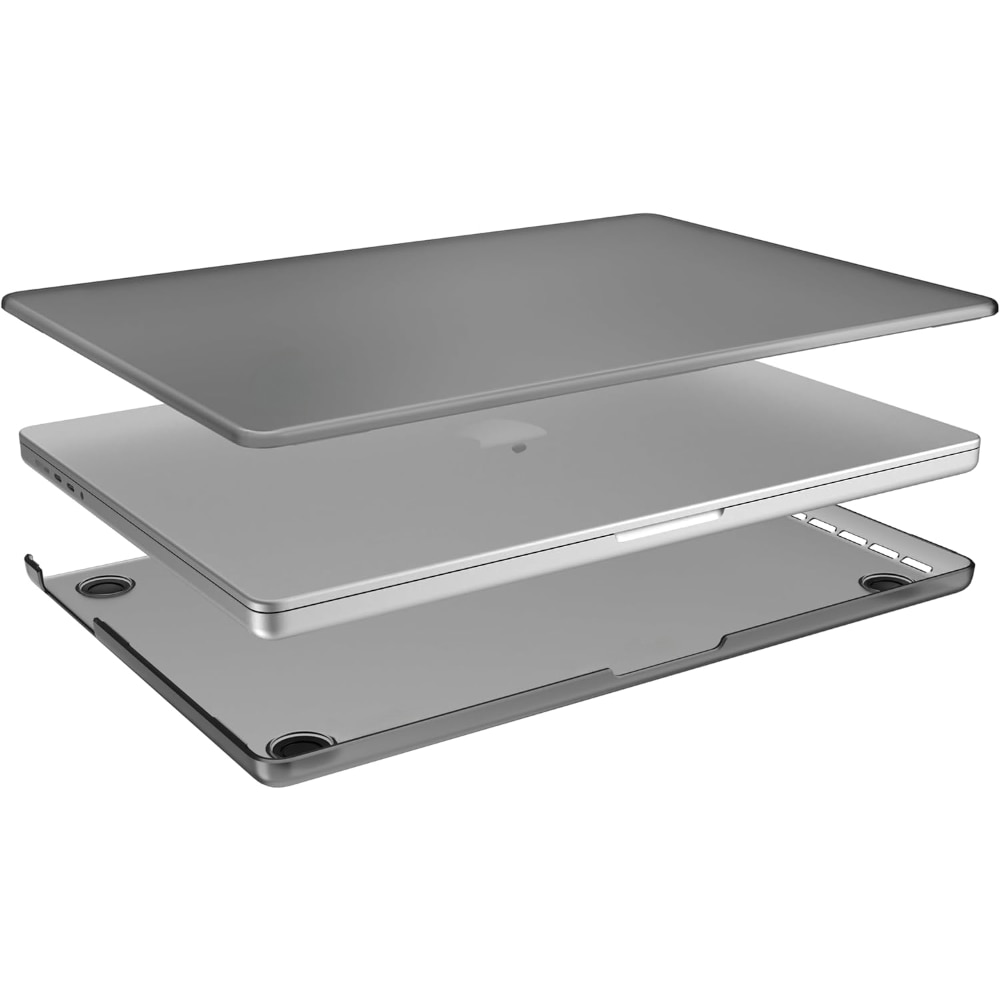 Carcasa Hard Shell pentru MacBook Air 13 (2022/2023/2024/2025) M Series(M4/M3/M2) (A2681/A3113/A3240), Husa & Protectie MacBook, Frost negru mat