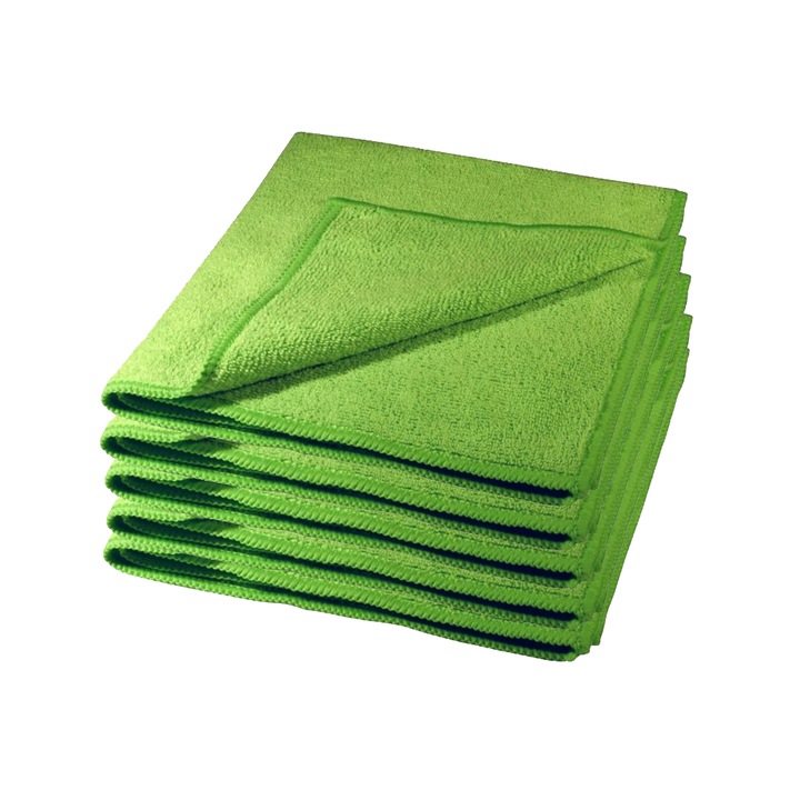 Комплект от 5 универсални микрофибърни кърпи 40x40 см Kaja - 320 г/м² - За многократна употреба, лесни за употреба, идеални за почистване и поддръжка на повърхности