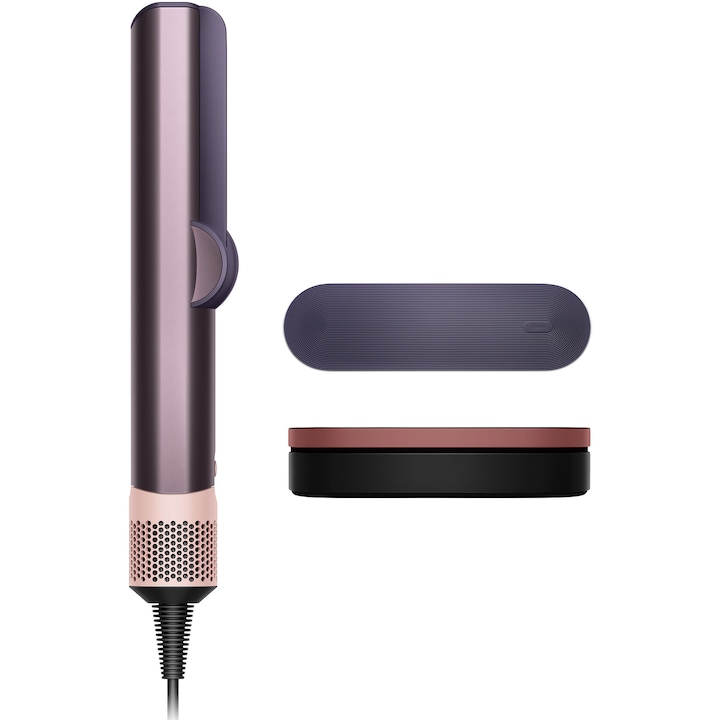 Преса за коса Dyson HT01 Airstrait 599046-01, 3 температурни настройки, 110°C и 140°C, Dyson Hyperdymium мотор, до 106 000 оборота в минута, цвят Jasper Plum