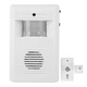 Sonerie wireless, Axroad Mall, Sonerie de usa cu senzor infrarosu, Detectare miscare, Fara fir, 16 melodii, Alimentare cu baterii, Montare pe perete, Consum redus de energie, Raza 6m, Usor de instalat si utilizat, 6.5*3.5*10cm, Plastic, Alb