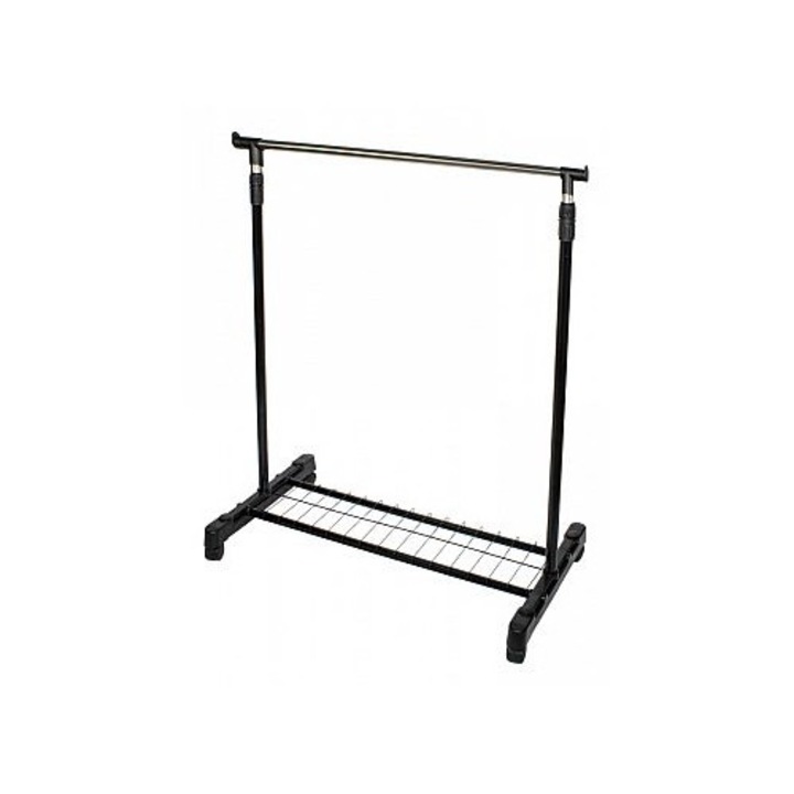 Мобилна стойка за дрехи и обувки, TV PRODUCTS, 78x42x160 см, метал, пластмаса, регулируема височина, 1 опора