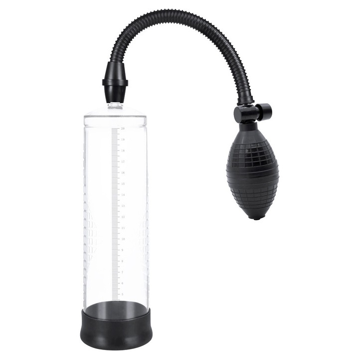 Секс помпа ErectoMax, 22 см x 6 см, Със силиконов ръкав