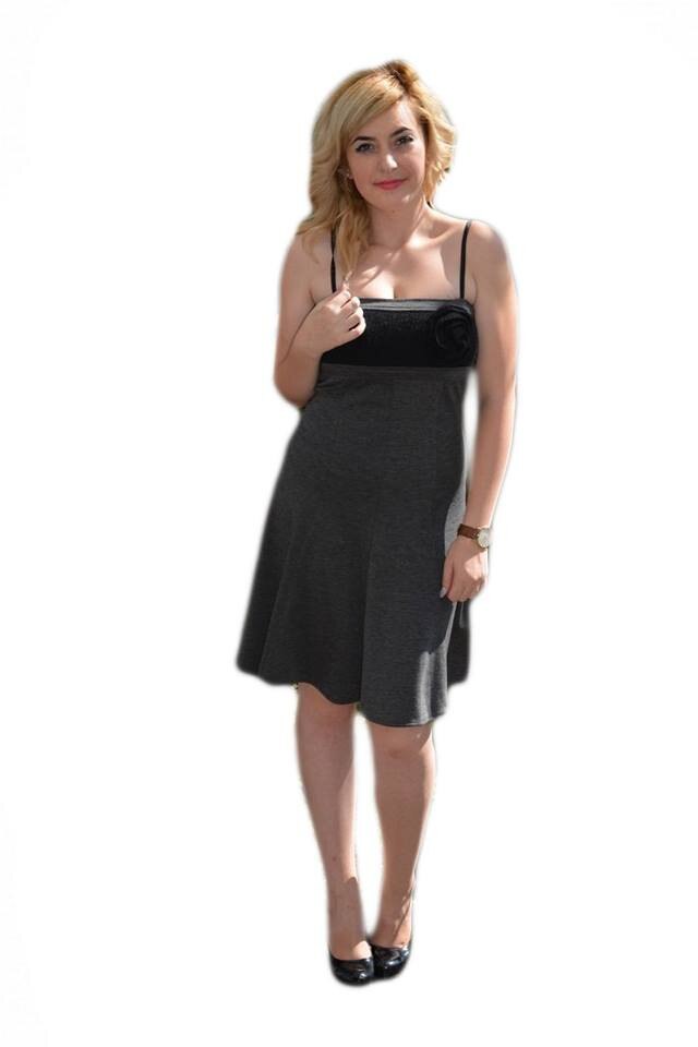 Rochie rafinata , D&J Exclusive, Gri inchis