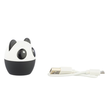 Boxa Portabila de Buzunar ursulet Panda - 1, Diam 42.5 mm, Bluetooth, Buton poza, Snur prindere Boxa Portabila de Buzunar ursulet Panda - 1, Diam 42.5 mm, Bluetooth, Buton poza, Snur prindere