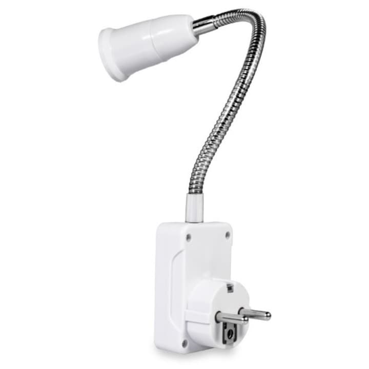 Adapter flexibil E27 cu intrerupator, 32cm, pentru iluminat, TV PRODUCTS
