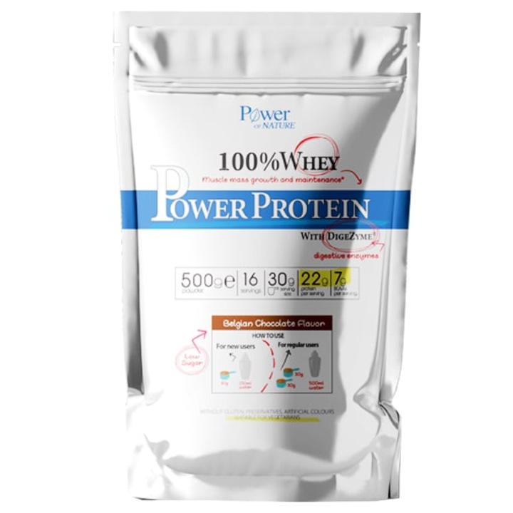 Proteine Power Health, Belgian Chocolate, 500g