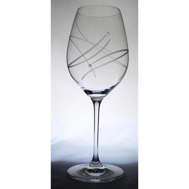 Boros pohár swarovski dísszel 470ml