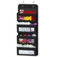 Organizator suspendat pentru usa, SINBINTA, Organizator multifunctional, Cu 2 carlige, 4 straturi, Montare rapida, Economisiti spatiu, Baza de Ingrosat, Pentru dormitoare, bai si crese, Textil, 97 x 33 x 9cm, Negru