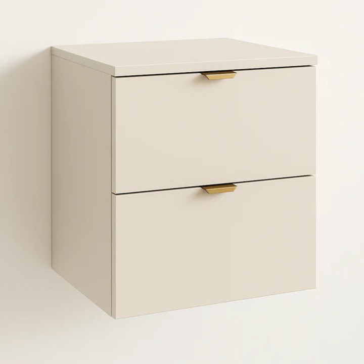 Dulap pentru lavoar Wena Meble, fronturi netede Orio, 60x60x47 cm, Casmir