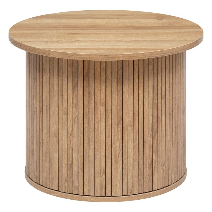 Холна маса Atmosphera Créateur d'intérieur Colva, кръгла 60x45 см, бежов MDF, релефна основа