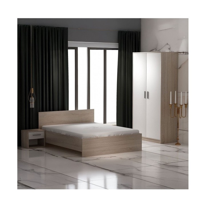 Dormitor Aria Sonoma/Alb