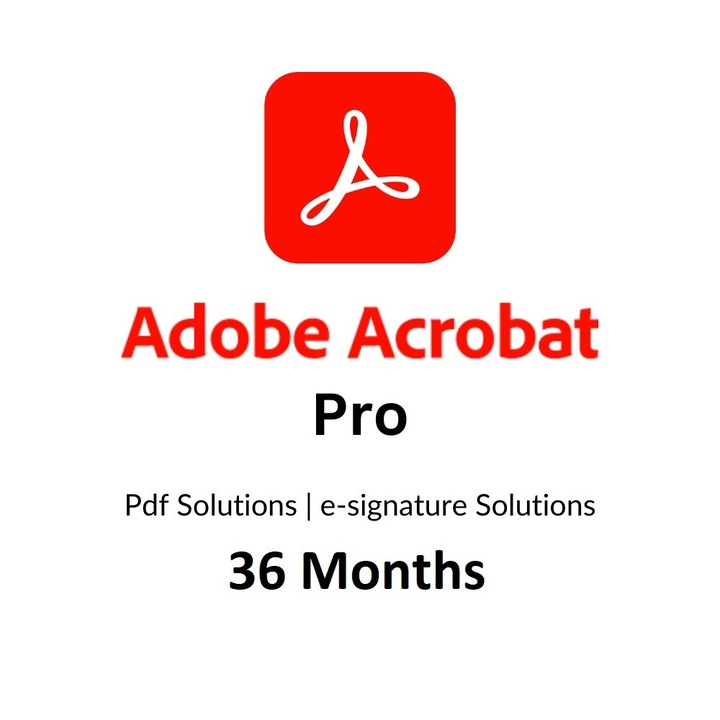 Adobe Acrobat Pro 2024 – 3 éves elektronikus licenc (1 felhasználó, Mac/WINDOWS, többnyelvű, ESD)
