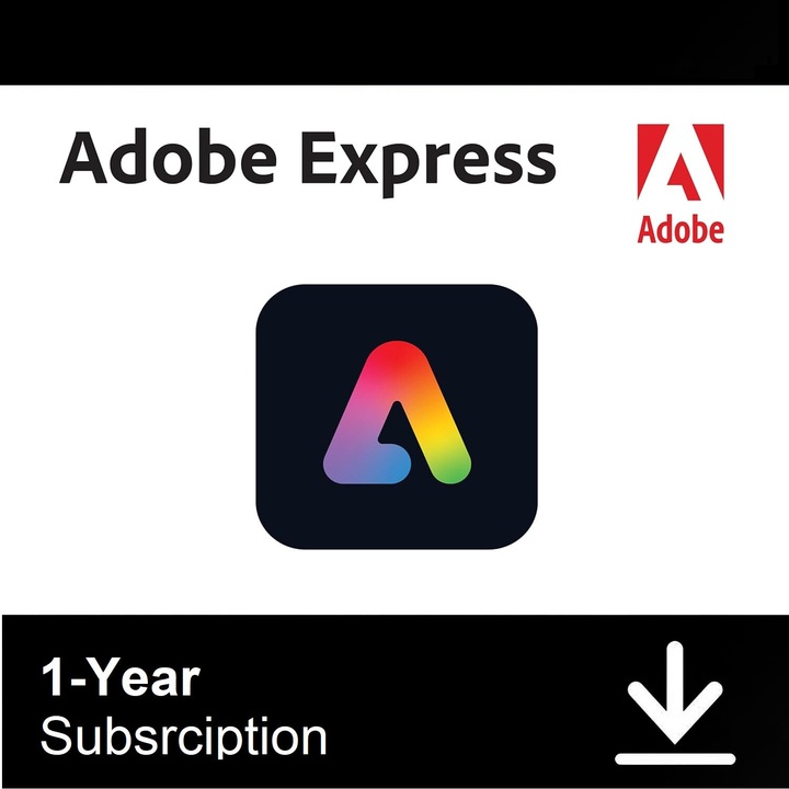 Adobe Express – 12 hónapos elektronikus licenc (1 felhasználó, Mac/WINDOWS, többnyelvű, ESD)