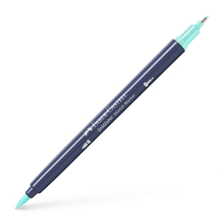 Маркер за скициране с 2 глави, син, аквамарин, 240 Goldfaber Faber-Castell