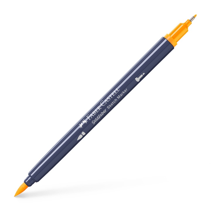 Маркер за скициране с 2 глави, тъмно хромирано жълто 109 Goldfaber Faber-Castell
