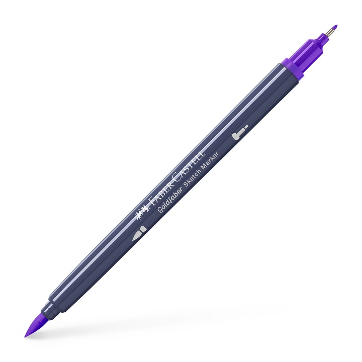 Маркер за скициране с 2 глави, лилав, 136 Goldfaber Faber-Castell