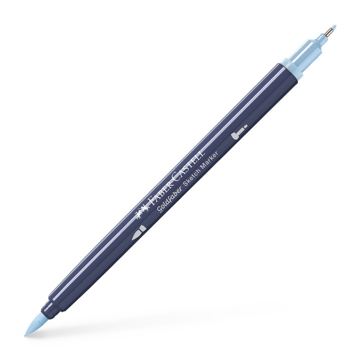 Маркер за скициране с 2 глави, светло синьо, Goldfaber Faber-Castell 452