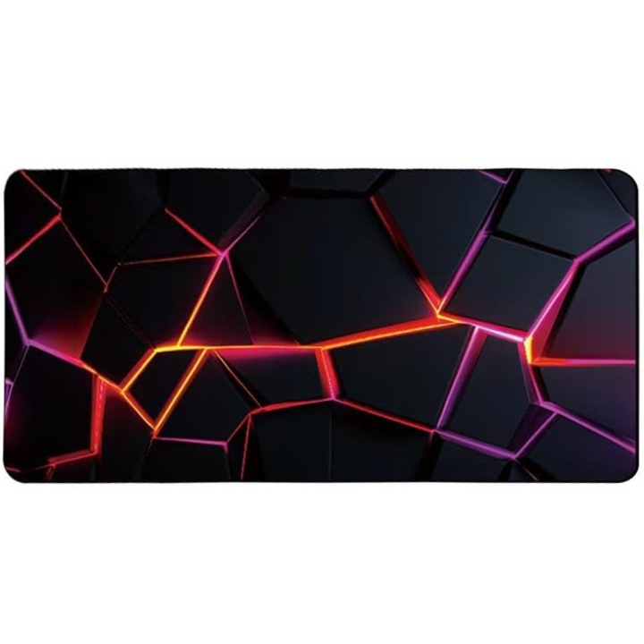 Mousepad profesional 3D, suprafata textila, baza cauciucata anti-alunecare, 600x300x2mm, dark honey
