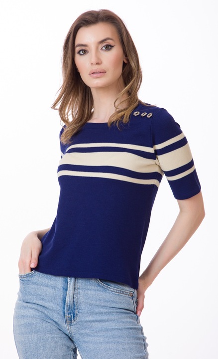 Bluza Be You cu accesorii, Bleumarin