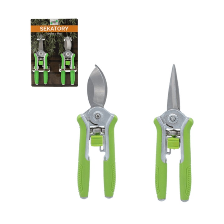 Foarfeca de gradina KPL 2 Bypass si Foarfeca de flori 16,5 cm