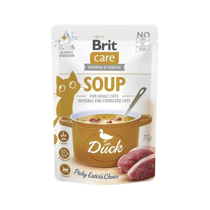 Brit Care kacsa leves, 75 g, nedves macskaeledel