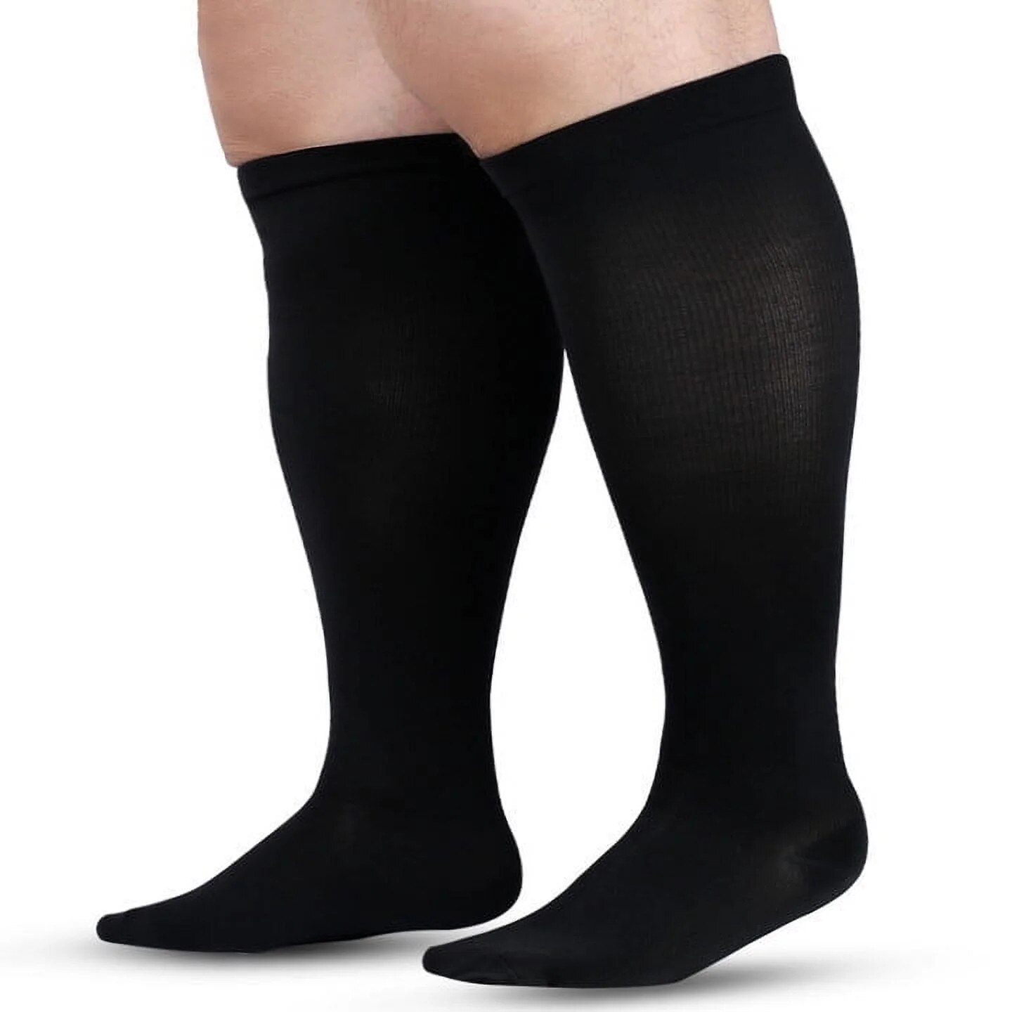 Ciorapi de compresie Fokelyi, 1 pereche, pentru barbati si femei, negru ...