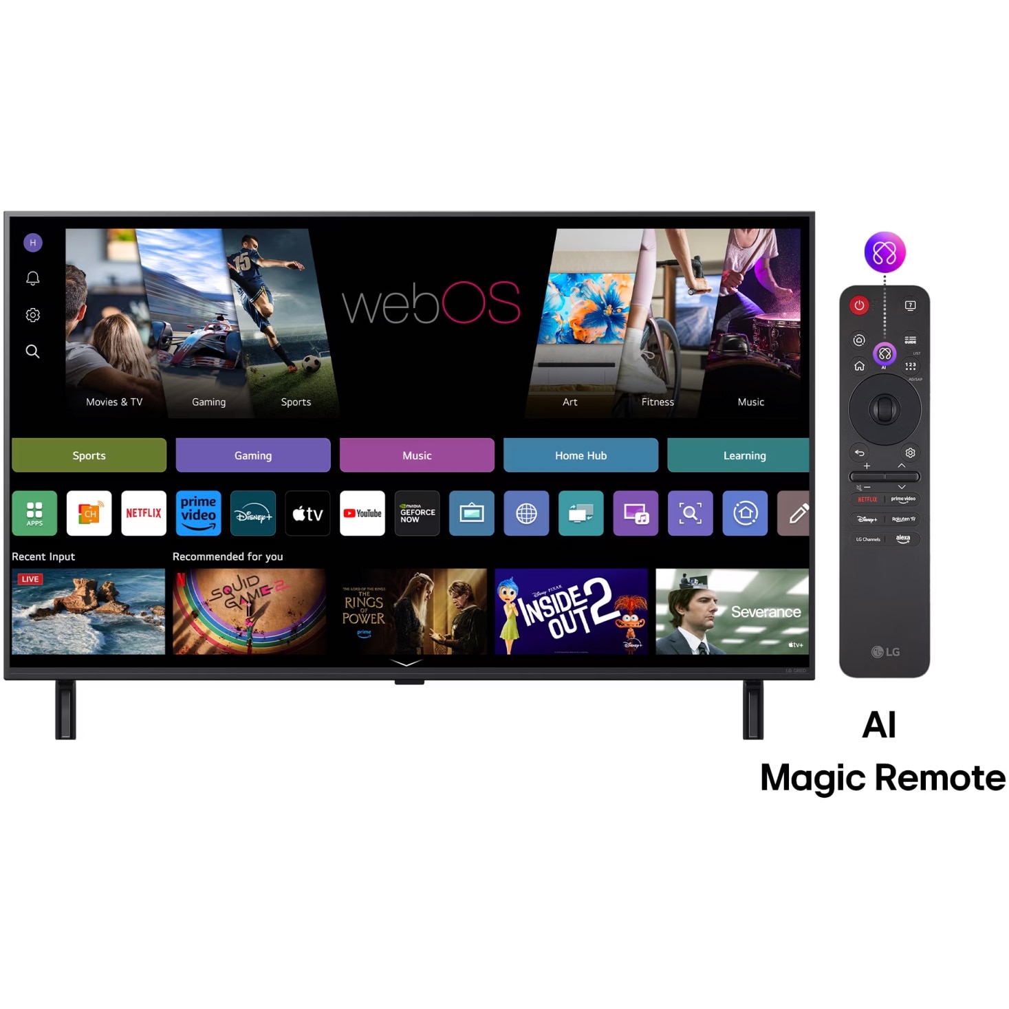 Televizor LG QNED 75QNED80A3A, 189 cm, Smart, 4K Ultra HD, Clasa D (Model 2025)