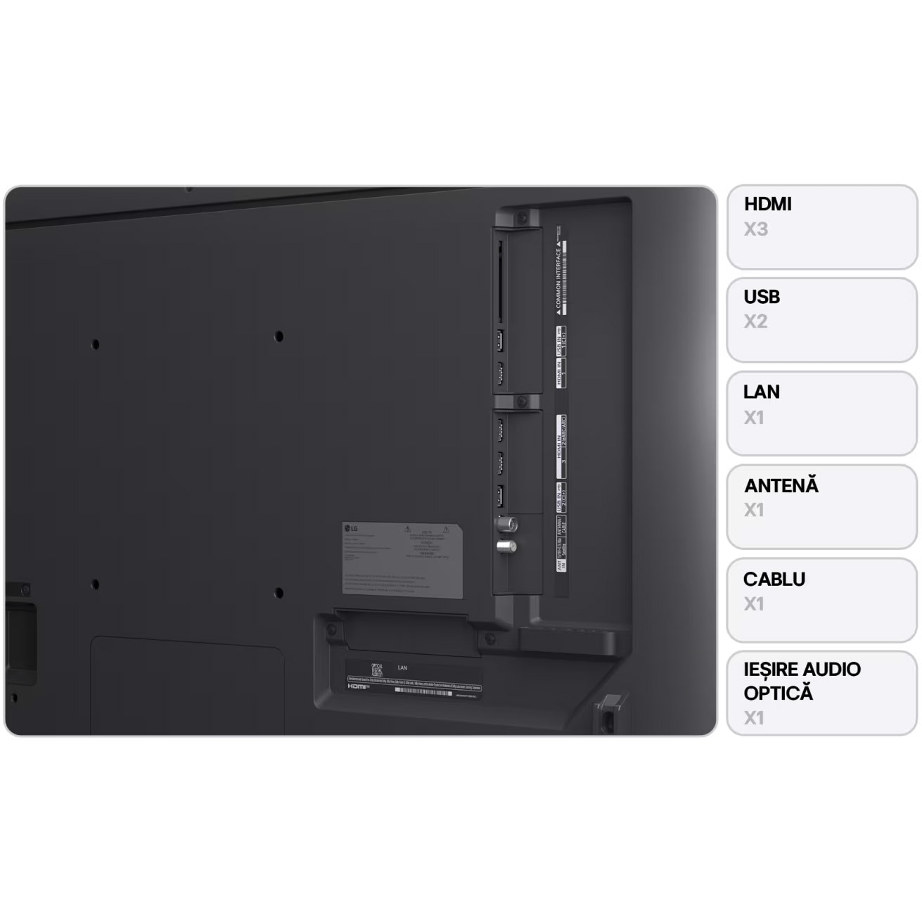 Televizor LG QNED 75QNED80A3A, 189 cm, Smart, 4K Ultra HD, Clasa D (Model 2025)